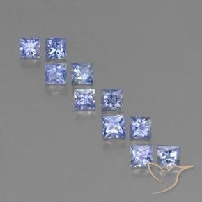 Zaffiro naturale blu da 2,56 ct, quadrato, VS