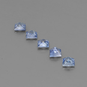 Zaffiro naturale blu da  ct, quadrato, VVS-VS