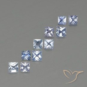 Zaffiro naturale blu da 2,16 ct, quadrato, VVS-VS
