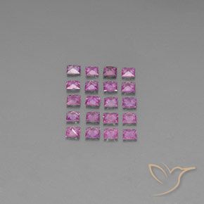 Zaffiro naturale porpora da 2,59 ct, quadrato, VVS-VS