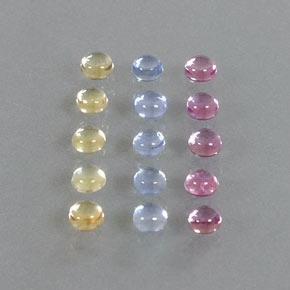 Zaffiro naturale multicolore da 2,68 ct, taglio rotondo, trasparente