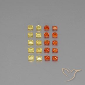 Zaffiro naturale multicolore da 2,22 ct, quadrato, VVS-VS