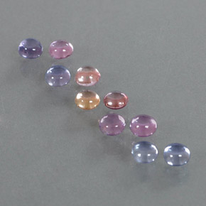 Zaffiro naturale multicolore da 2,48 ct, taglio rotondo, trasparente