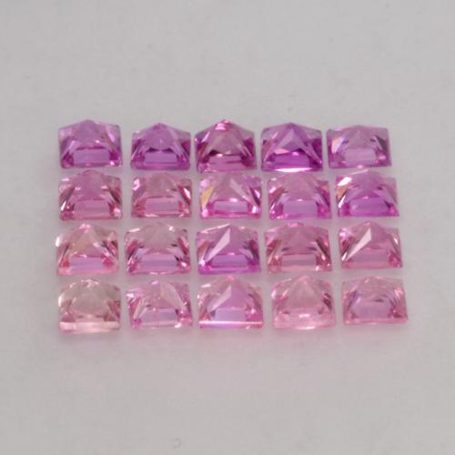 Zaffiro naturale multicolore da 2,29 ct, quadrato, VVS-VS
