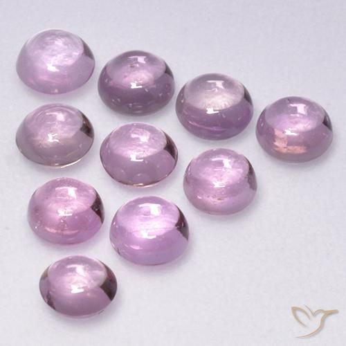 Gemme di Zaffiro Rosa Molto Chiaro naturale da 2.27 ct, Rotondo, Trasparente