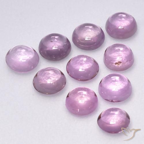 Gemme di Zaffiro Rosa Molto Chiaro naturale da 2.27 ct, Rotondo, Trasparente