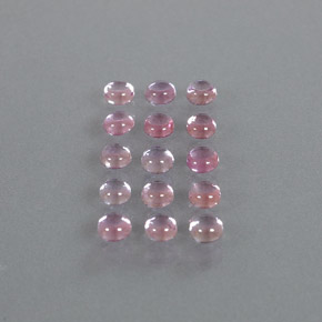 Zaffiro naturale rosa da 2,85 ct, taglio rotondo, trasparente