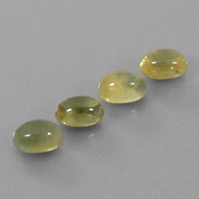 Zaffiro naturale verde da 3,67 ct, trasparente, trasparente/traslucido