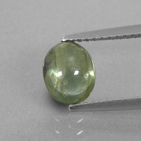 Zaffiro naturale verde da 1,67 ct, trasparente, trasparente/traslucido