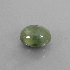Zaffiro naturale verde da 1,67 ct, trasparente, trasparente/traslucido