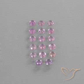 Zaffiro naturale rosa da 3,05 ct, taglio rotondo, trasparente