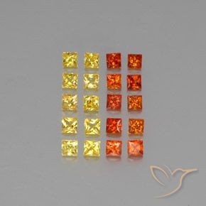 Zaffiro naturale multicolore da 2,63 ct, quadrato, VVS-VS