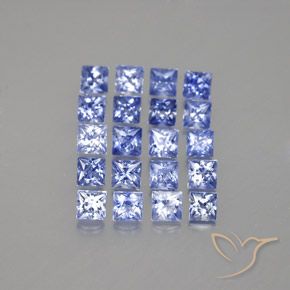 Zaffiro naturale blu da 3,14 ct, quadrato, VVS-VS