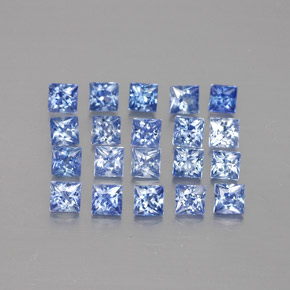 Zaffiro naturale blu da  ct, quadrato, VVS-VS