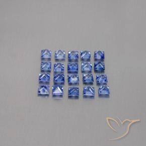 Zaffiro naturale blu da 2,80 ct, quadrato, VVS-VS