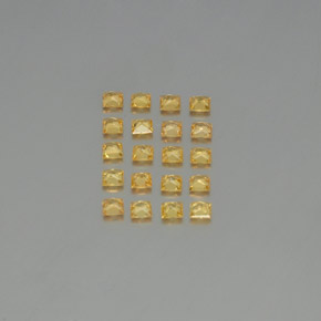 Zaffiro naturale giallo da 2,10 ct, quadrato, VVS-VS