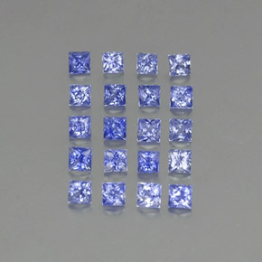 Zaffiro naturale blu da 1,92 ct, quadrato, VVS-VS