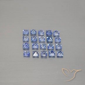 Zaffiro naturale blu da 2,53 ct, quadrato, VVS-VS