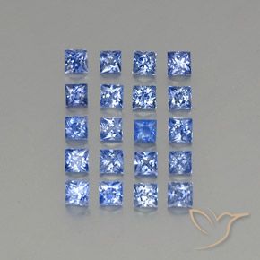 Zaffiro naturale blu da 1,86 ct, quadrato, VVS-VS