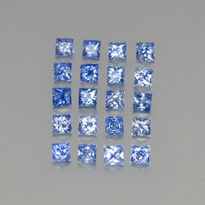 Zaffiro naturale blu da  ct, quadrato, VVS-VS
