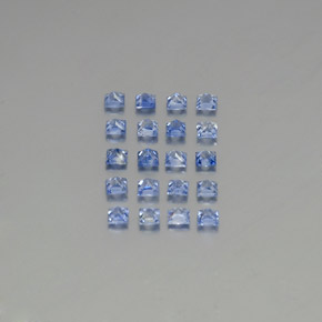 Zaffiro naturale blu da  ct, quadrato, VVS-VS