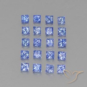 Zaffiro naturale blu da 1,75 ct, quadrato, VVS-VS