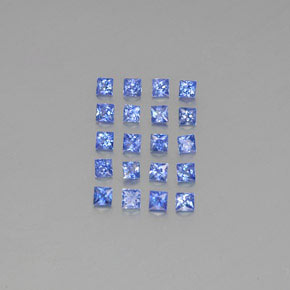 Zaffiro naturale blu da 2,00 ct, quadrato, VVS-VS