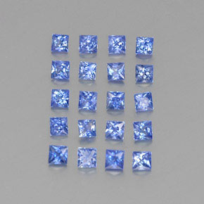Zaffiro naturale blu da 2,00 ct, quadrato, VVS-VS