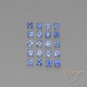 Zaffiro naturale blu da 1,74 ct, quadrato, VVS-VS