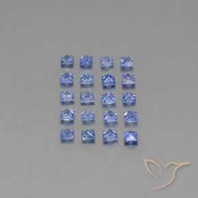 Zaffiro naturale blu da 1,74 ct, quadrato, VVS-VS