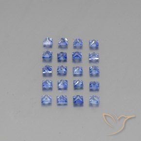 Zaffiro naturale blu da 1,89 ct, quadrato, VVS-VS