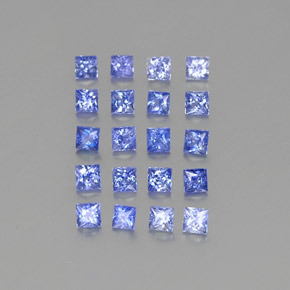 Zaffiro naturale blu da 1,63 ct, quadrato, VVS-VS