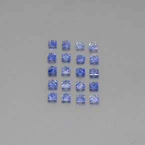 Zaffiro naturale blu da 1,63 ct, quadrato, VVS-VS