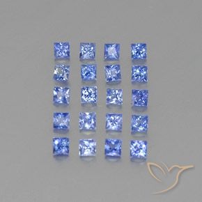 Zaffiro naturale blu da 1,55 ct, quadrato, VVS-VS