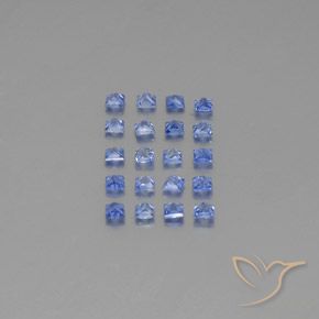 Zaffiro naturale blu da 1,55 ct, quadrato, VVS-VS