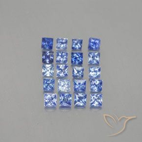 Zaffiro naturale blu da 1,57 ct, quadrato, VVS-VS