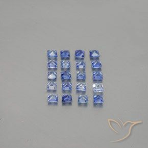 Zaffiro naturale blu da 1,57 ct, quadrato, VVS-VS