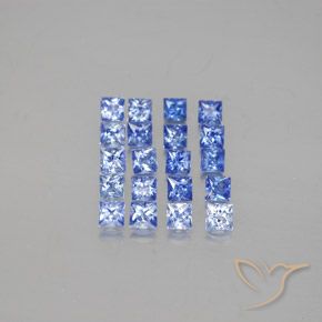 Zaffiro naturale blu da 1,75 ct, quadrato, VVS-VS