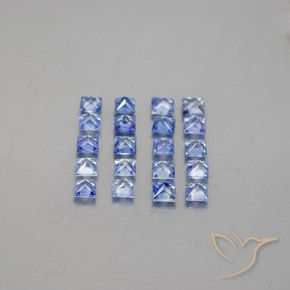 Zaffiro naturale blu da 1,75 ct, quadrato, VVS-VS