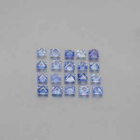 Zaffiro naturale blu da  ct, quadrato, VVS-VS