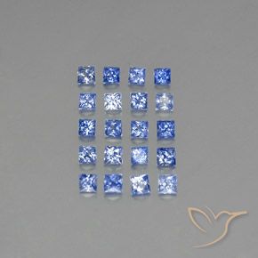 Zaffiro naturale blu da 1,90 ct, quadrato, VVS-VS