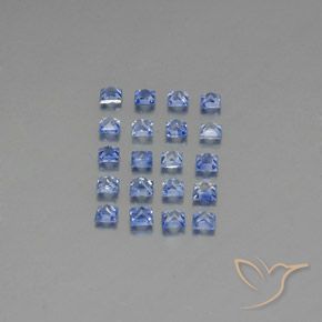 Zaffiro naturale blu da 1,90 ct, quadrato, VVS-VS