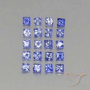 Zaffiro naturale blu da 1,67 ct, quadrato, VVS-VS