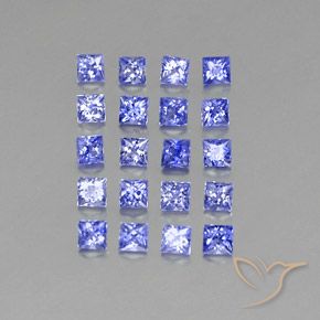 Zaffiro naturale blu da 2,14 ct, quadrato, VVS-VS