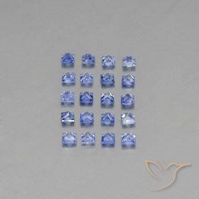 Zaffiro naturale blu da 2,10 ct, quadrato, VVS-VS