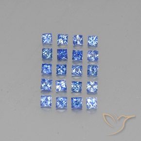 Gemme di Zaffiro Blu scuro medio naturale da 2.54 ct, Quadrato, VVS-VS