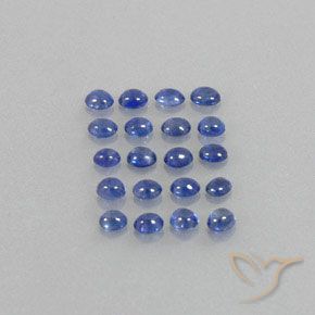Zaffiro naturale blu da 3,05 ct, trasparente, trasparente/traslucido
