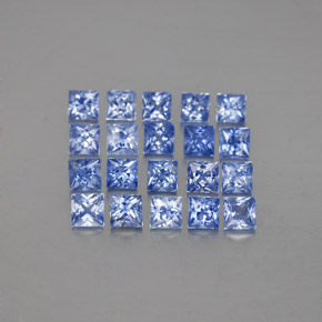 Zaffiro naturale blu da 1,60 ct, quadrato, VVS-VS