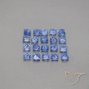 Zaffiro naturale blu da 2,49 ct, quadrato, VVS-VS
