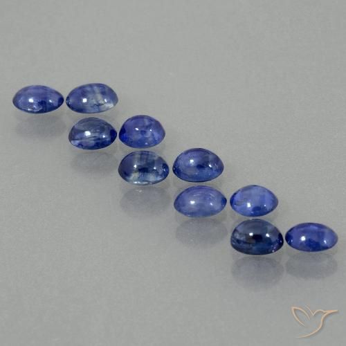 3.01ctw Naturale Blu scuro Zaffiro, Ovale, Traslucido